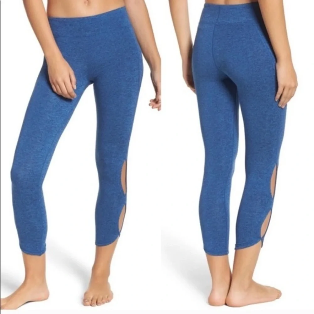 Free People Movement Womens Medium Heathered Blue Infinity Leggings
